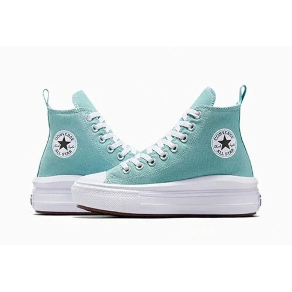 Converse Chuck Taylor All Star Move Vernal Blue Shoes Sz 6‎ Kids A10703C NIB